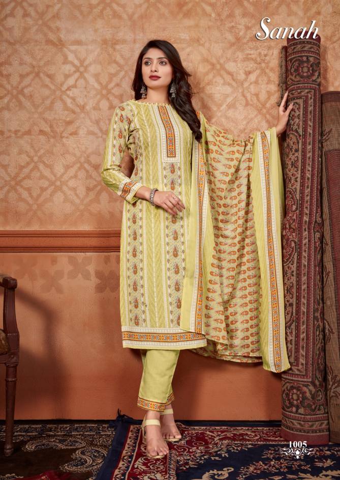 Sanah By Skt 1001-1012 Printed Cotton Dress Material Catalog